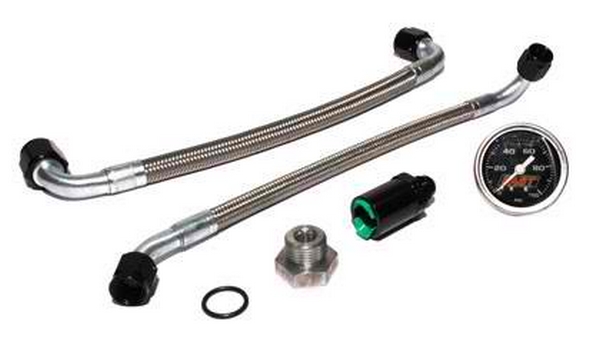 Fuel Line Conversion Kit w/ Fuel Pressure Gauge